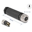Delock M8 Connector A-coded 4 pin female for mounting with screw connection