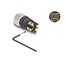 Delock M8 Connector A-coded 4 pin female for mounting with screw connection