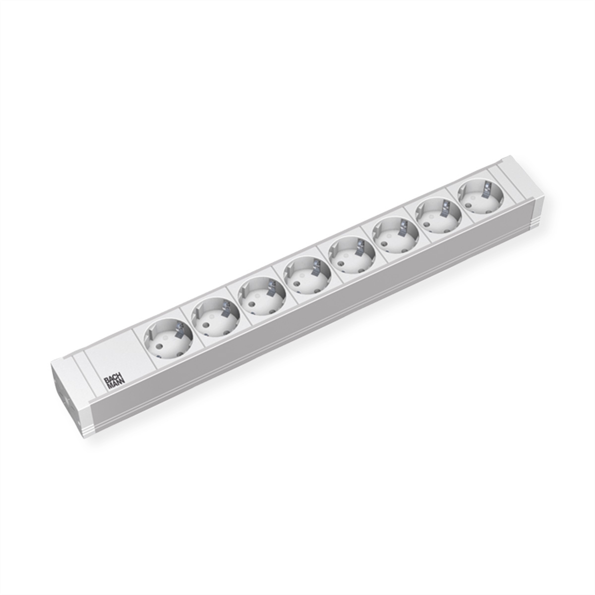 333.601 - 19 inch power strip, multiple socket 8-fold PVC, 8x Schuko, 333.601