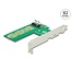 Delock PCI Express x4 Card > 1 x internal NVMe M.2 Key M – cross format