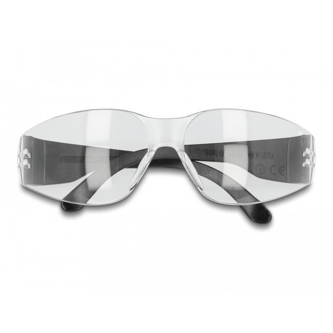 Delock Safety Glasses with temples clear lenses