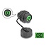 Delock Optical Fiber Cable Connector SC Simplex female to SC Simplex female with protective cap waterproof