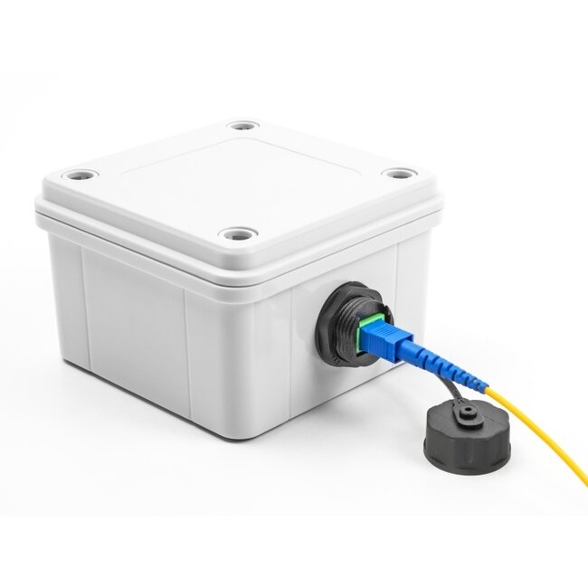 Delock Optical Fiber Cable Connector SC Simplex female to SC Simplex female with protective cap waterproof