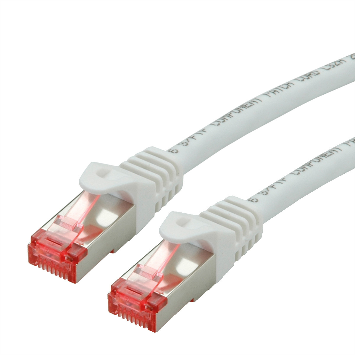 Roline ROLINE 21152660. Snoerlengte: 0,5 m, Kabel standaard: Cat6, Kabelafscherming: SF/UTP (S-FTP), Aansluiting 1: RJ-45, Aansluiting 2: RJ-45, Contact geleider materiaal: Goud
