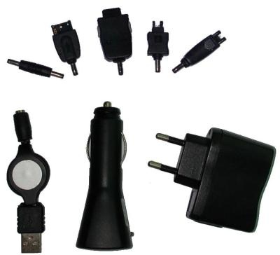 Cadeauset met verschillende accessoires voor mobiele telefoons