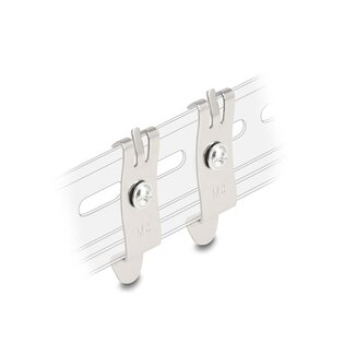 DeLOCK Delock Desktop Patch Panel Holder for DIN rail with M4 fixing screws 2 pcs
