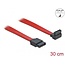 Delock SATA 3 Gb/s Cable straight to upwards angled 30 cm red