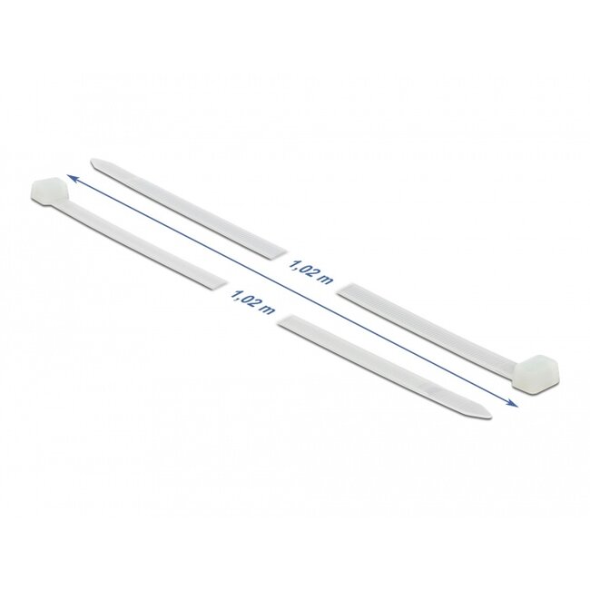 Delock Cable Ties L 1020 x W 9 mm 10 pieces white