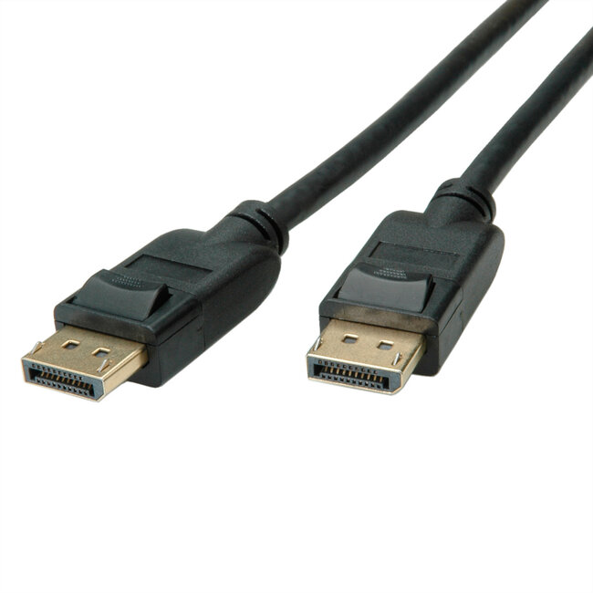 ROLINE GREEN DisplayPort-kabel, v1.4, DP M - M, zwart, 1 m