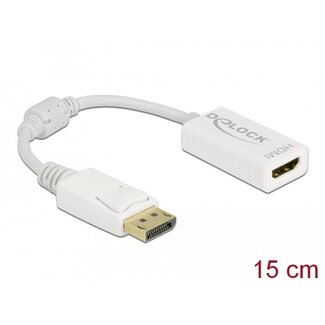 DeLOCK Delock Adapter DisplayPort 1.1 male to HDMI female Passive white