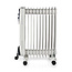 Mobiele Olieradiator | 1000 / 1500 / 2500 W | 11 Vinnen | Instelbare thermostaat | 3 Warmte Standen | Omvalpreventie | Wit