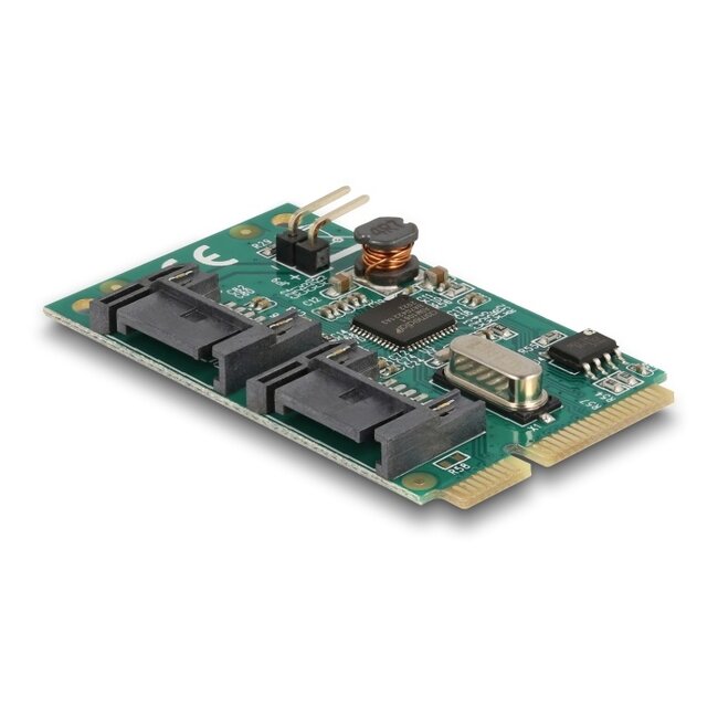 Delock Mini PCIe I/O PCIe full size 2 x SATA 6 Gb/s