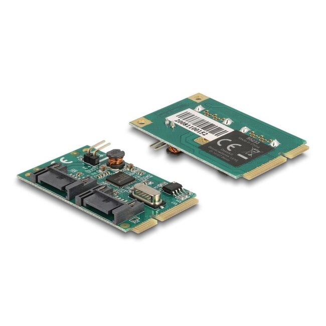 Delock Mini PCIe I/O PCIe full size 2 x SATA 6 Gb/s