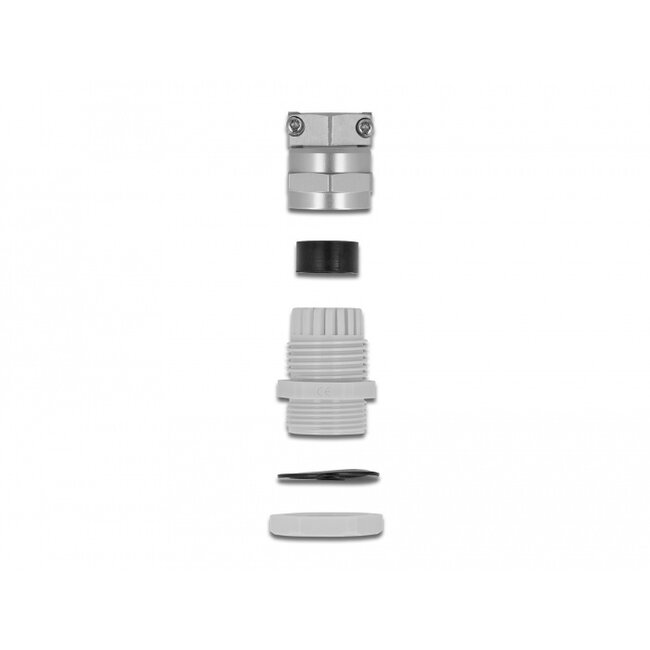 Delock Cable Gland PG11 with strain relief and bending protection grey