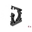 Delock Cable sleeve holder with locking clip 25 mm 4 pieces black