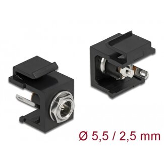 DeLOCK Delock Keystone Module DC 5.5 x 2.5 mm female black