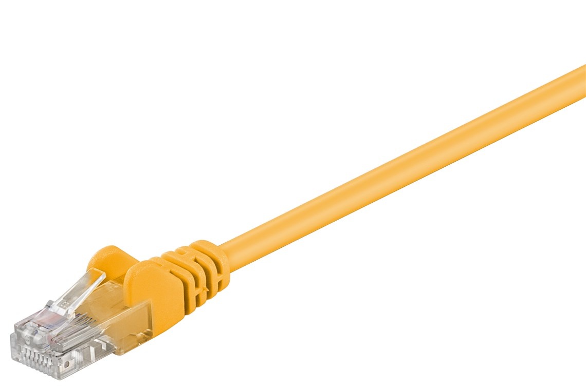 Wentronic CAT5E Netwerkkabel - RJ45 - Geel - 10 m
