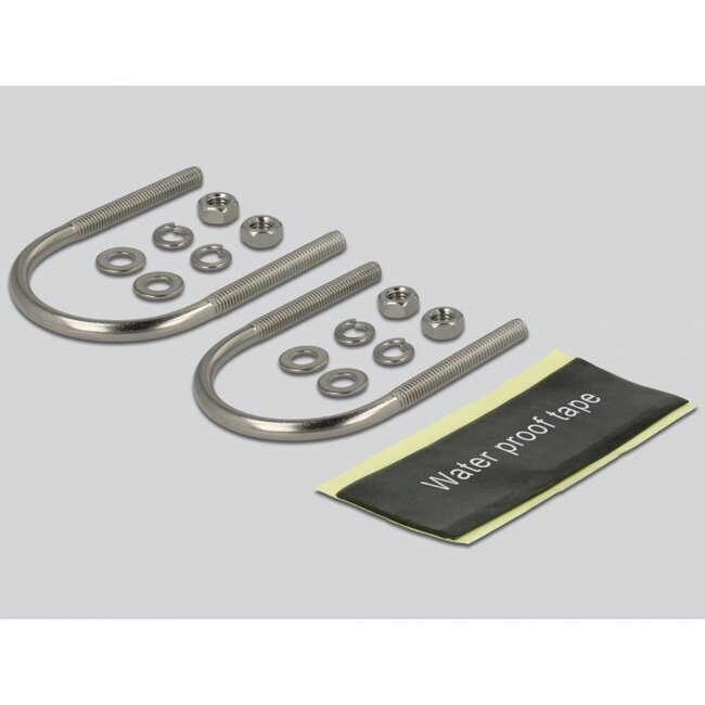 Delock LoRa 868 MHz Antenna N Jack 8 dBi 147.4 cm omnidirectional fixed wall and pole mounting white outdoor