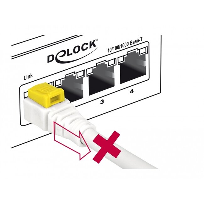 Delock Cable RJ45 Secure Cat.6A 1 m