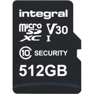 Integral 512 GB Security Camera microSD-kaart voor Dash Cams, Home Cams, CCTV, Body Cams & Drones
