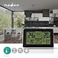 Weerstation | Binnen & Buiten | Inclusief draadloze weersensor | Weersvoorspelling | Tijdweergave | LCD-Scherm | Wekkerfunctie