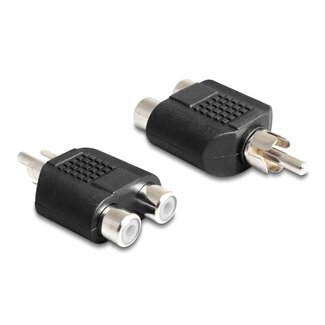 DeLOCK Delock Adapter 2 x RCA female > 1 x RCA male