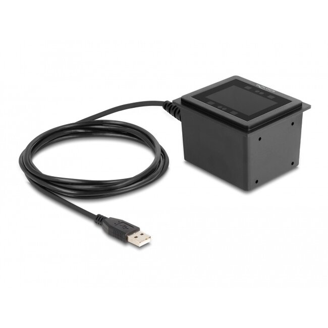 Delock USB Barcode Scanner 1D and 2D wired for stationary installation - German Version