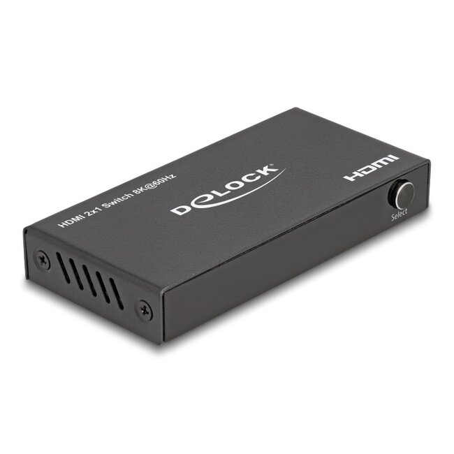 Delock HDMI Switch 2 x HDMI in to 1 x HDMI out 8K 60 Hz