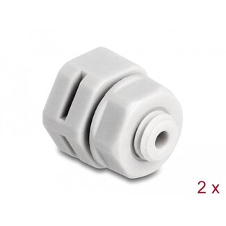 DeLOCK Delock Ventilation Plug M6 grey 2 pcs