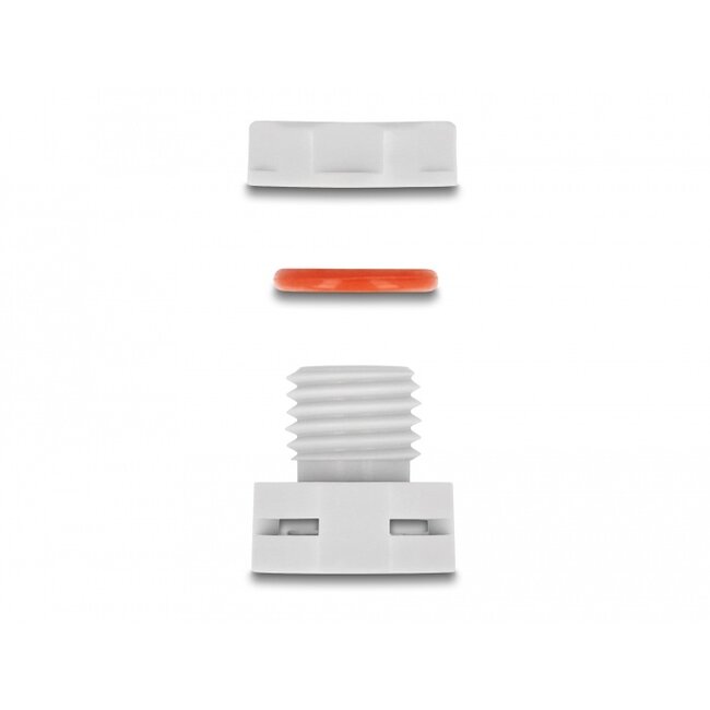 Delock Ventilation Plug M6 grey 2 pcs