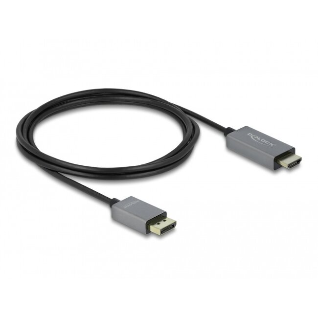 Delock Active DisplayPort 1.4 to HDMI Cable 4K 60 Hz (HDR) 2 m