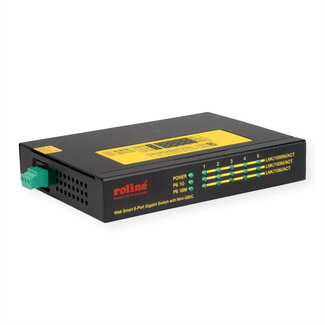 Roline ROLINE Industriële Gigabit Switch, 5x RJ-45 + 1x SFP