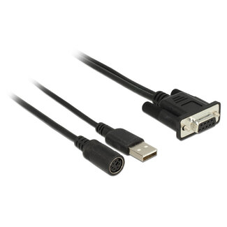 Navilock Navilock Connection Cable MD6 Serial > D-SUB 9 Serial for GNSS Receiver with power supply via USB