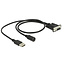 Navilock Connection Cable MD6 Serial > D-SUB 9 Serial for GNSS Receiver with power supply via USB