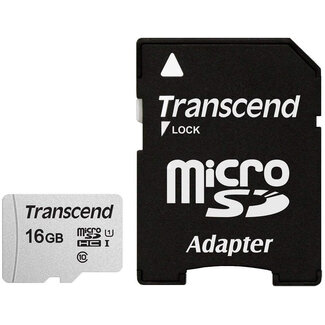 TRANSCEND INFORMATION Transcend microSDHC 300S 16GB flashgeheugen Klasse 10 NAND