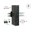 Delock External Industry Hub 4 x USB 3.0 Type-A with 15 kV ESD protection