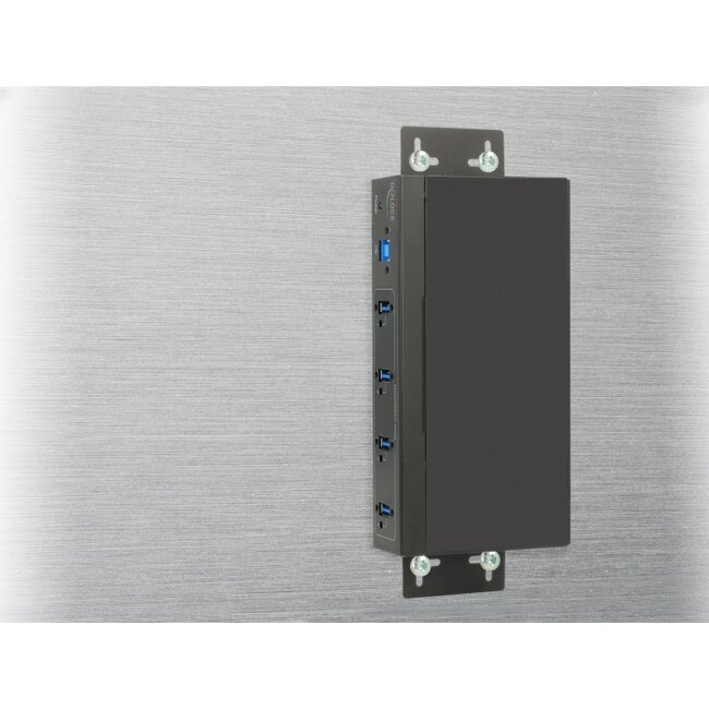 Delock External Industry Hub 4 x USB 3.0 Type-A with 15 kV ESD protection
