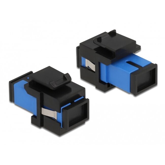 Delock Keystone Module SC Simplex female to SC Simplex female blue / black
