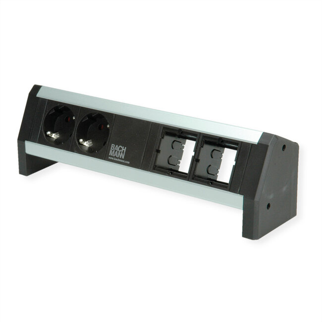 BACHMANN DESK 2x geaard stopcontact, 2x ABD GST18