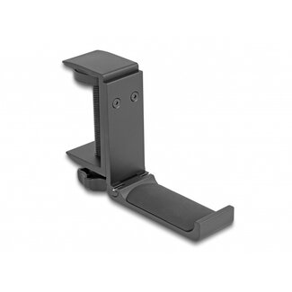 DeLOCK Delock Headphone Holder adjustable for desk mounting aluminium black