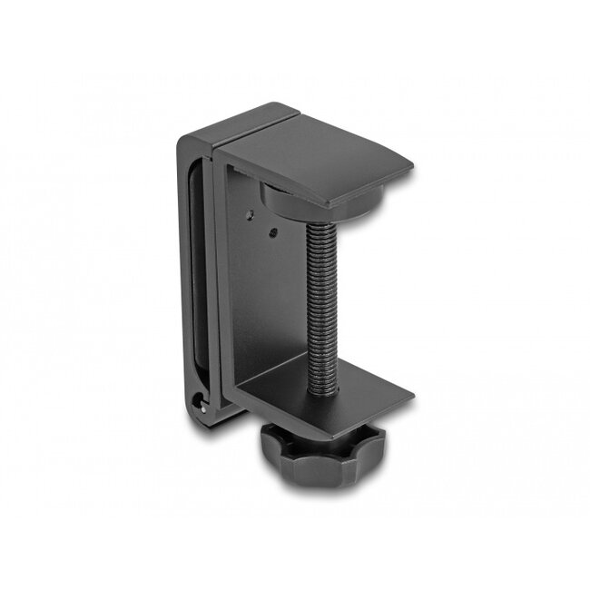 Delock Headphone Holder adjustable for desk mounting aluminium black