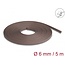Delock Braided Sleeve rodent resistant stretchable 5 m x 6 mm brown