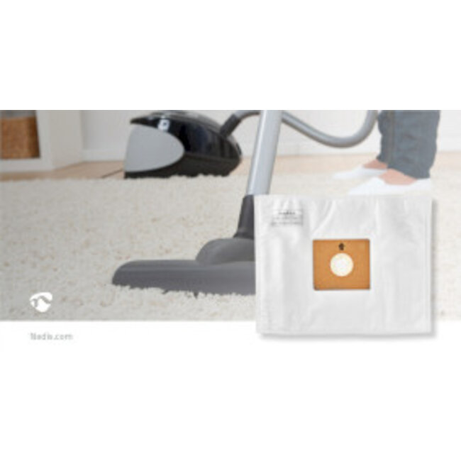 Stofzuigerzak | 10 Stuks | Synthetisch | Meest verkocht voor: Nedis® VCBG300-Series | Wit