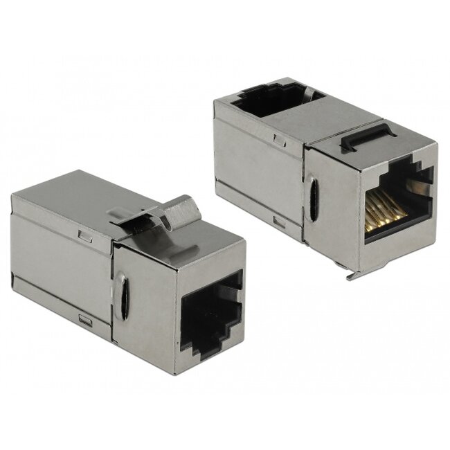 Delock Keystone Module RJ45 jack > RJ45 jack Cat.6 90°