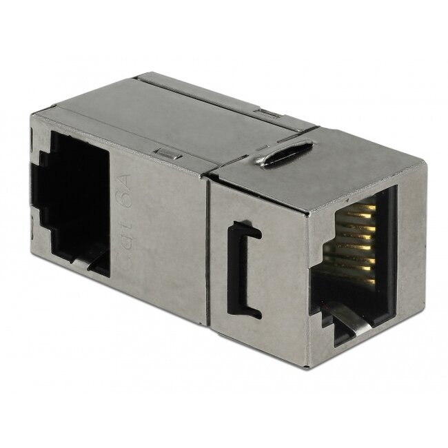 Delock Keystone Module RJ45 jack > RJ45 jack Cat.6 90°