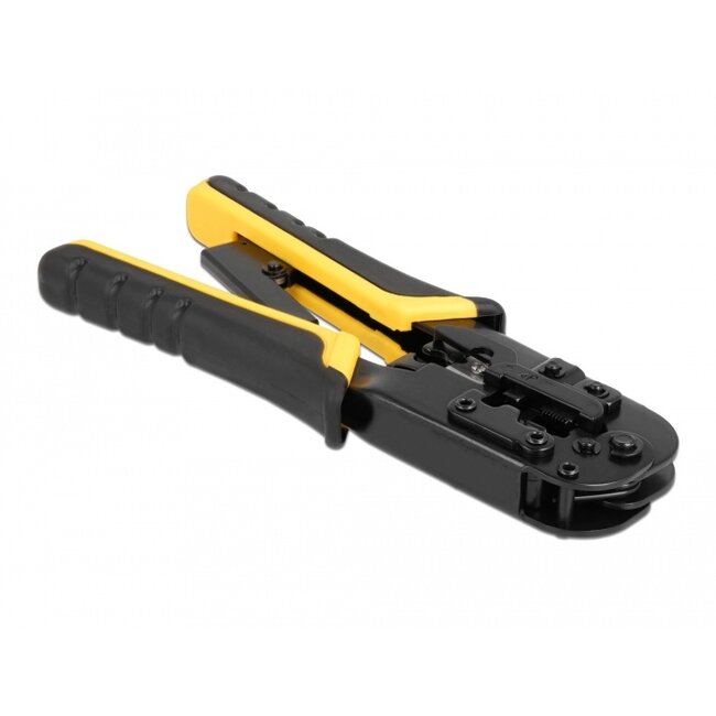 Delock Universal Crimping Tool with wire stripper for 8P (RJ45), 6P (RJ12/11) or 4P plugs