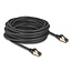Delock RJ45 Network Cable Cat.6A male to male S/FTP black 10 m with Cat.7 raw cable suitable for industrial and outdoor use