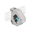 Delock DIN rail Adapter with Keystone LC Duplex female to LC Duplex female aqua