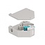 Delock DIN rail Adapter with Keystone LC Duplex female to LC Duplex female aqua