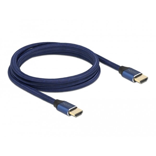 Delock Ultra High Speed HDMI Cable 48 Gbps 8K 60 Hz blue 2 m certified